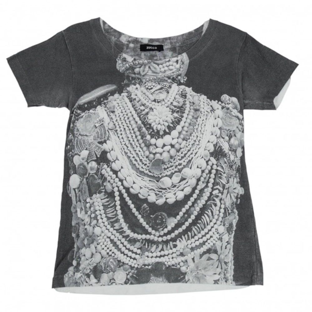 SOLD VINTAGE Zucca Print T-shirt Grey size M